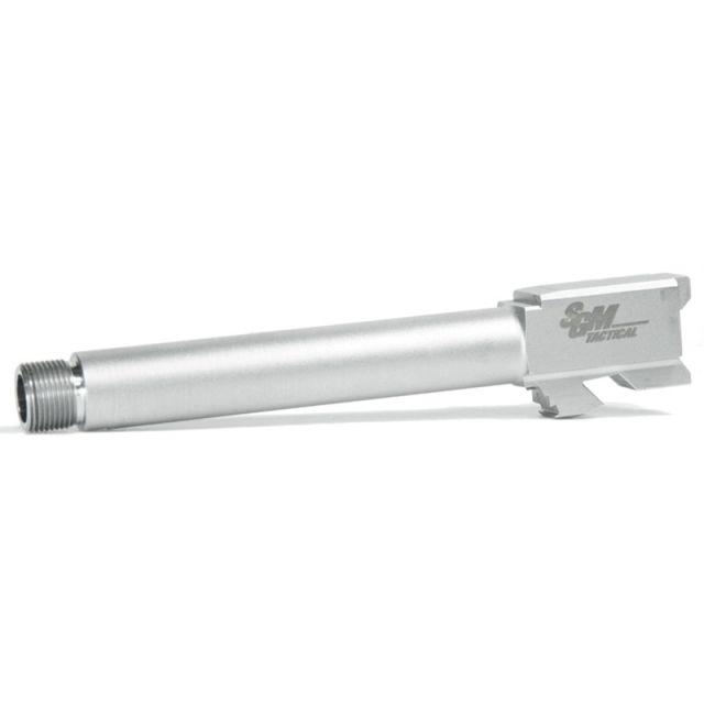 SGM Tactical Glock 19 Compatible Match Barrel Threaded Stainless Stainless - Sgm Tactical