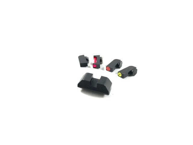 Shadow Systems Fighting Sights Black RearGreen Outline Tritium Front - Shadow Systems