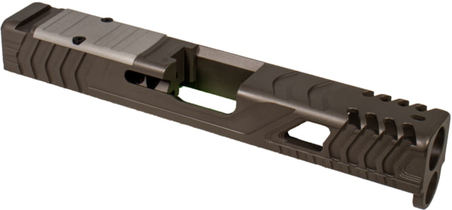 Shark Coast Tactical Method Custom Stripped Pistol Slide Glock 19 Gen 5 Tungsten - Shark Coast Tactical