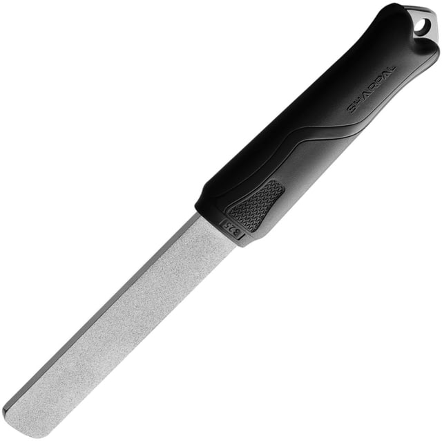 Sharpal Dual Grit Diamond Sharpener 8.5" overall Black plastic handle - Sharpal