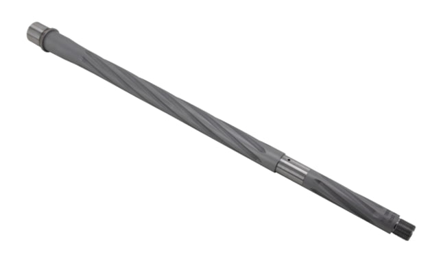 Shaw AR-15 22 ARC Threaded Barrel Spiral Flute 18in HBAR Profile 1-7 Twist 1/2-28 Thread Matte Stainless