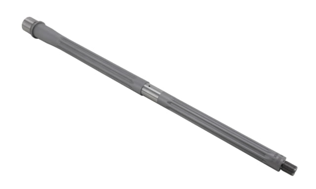 Shaw AR-15 5.56 NATO Threaded Barrel Straight Flute 18in HBAR Profile 1-7 Twist 1/2-28 Thread Matte Stainless - Shaw