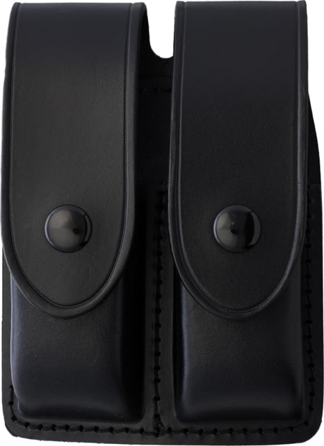 Sheath Smooth Leather Double Magazine Pouch Black  DMC001 - Sheath