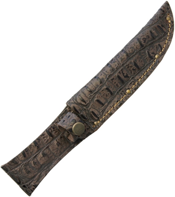 Sheath Fixed Blade Sheath Croc Fits Up To 6in Fixed Blade Knife Crocodile Pattern Genuine Leather Construction - Sheath