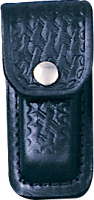 Sheath Leather Belt Pouch Black Fits 3in. to 3 1/2in. Knife
