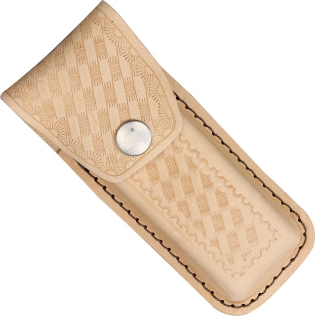 Sheath Leather Belt Pouch Tan 4 1/2in. to 5 1/4in. Knife - Sheath