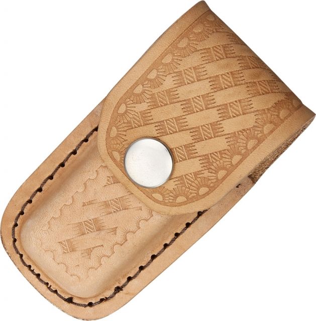 Sheath Leather Belt Pouch Tan Fits 3in. to 3 1/2in. Knife