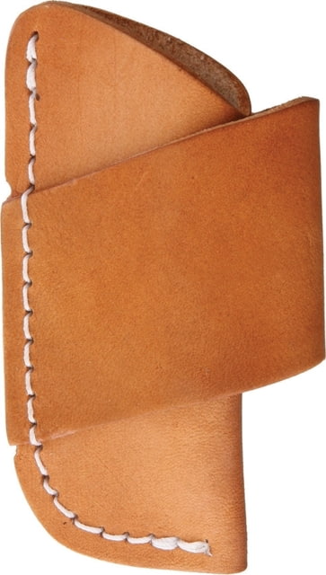 Sheath Leather Pocket Knife Sheath 3.75in Overall Fits 3in Closed Pocket Knife Brown Leather Sheath BulkPacked. - Sheath