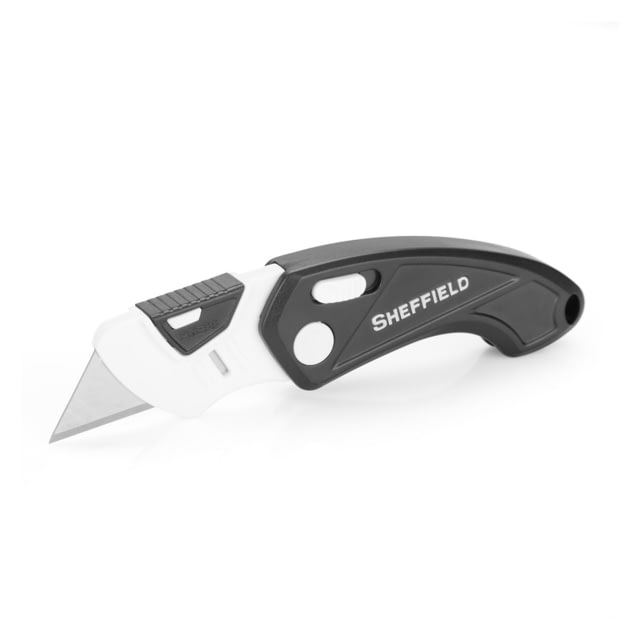 Sheffield Gadget Lock Back Utility Folding Knife Black - Sheffield