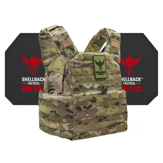 Shellback Tactical Banshee Active Shooter Kit with Level IV Model 4S17 Armor Plates Multicam One Size - Shellback Tactical
