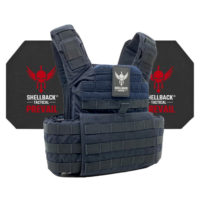 Shellback Tactical Banshee Active Shooter Kit with Level IV Model 4S17 Armor Plates Navy Blue One Size - Shellback Tactical