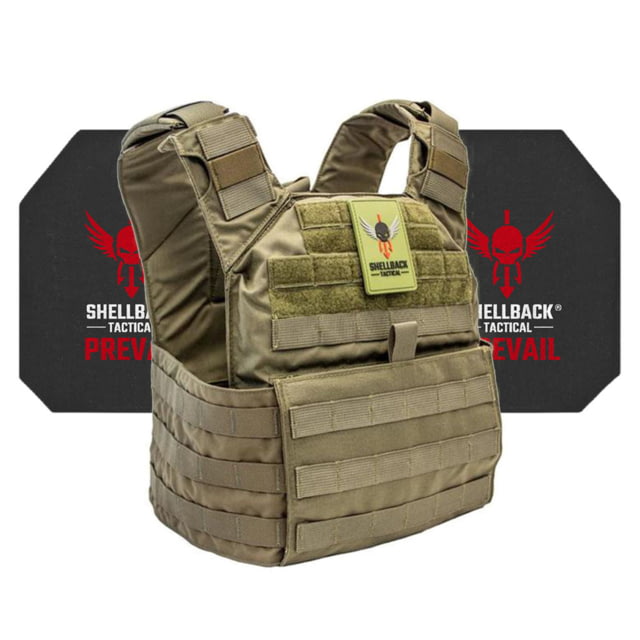 Shellback Tactical Banshee Active Shooter Kit with Level IV Model 4S17 Armor Plates Ranger Green One Size - Shellback Tactical