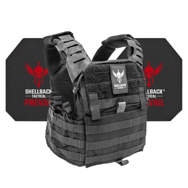 Shellback Tactical Banshee Elite 2.0 Active Shooter Kit with Level IV Model 4S17 Armor Plates Black One Size