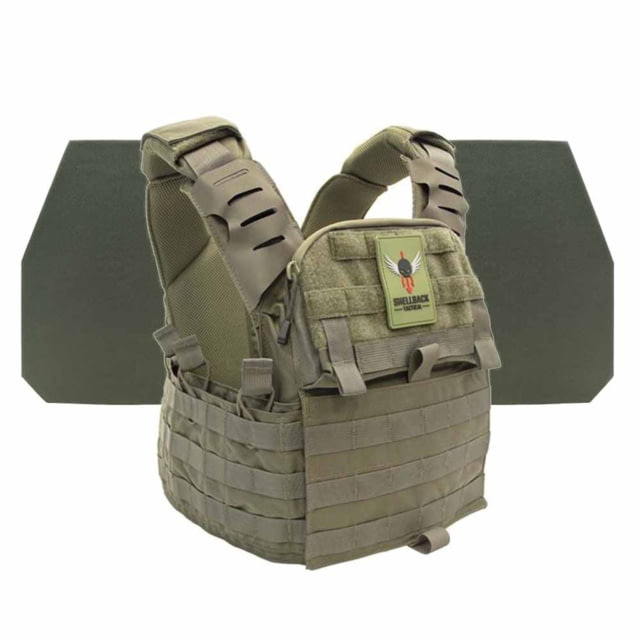 Shellback Tactical Banshee Elite 2.0 Level IV Body Armor Kit with Model L410 Plates Ranger Green One Size - Shellback Tactical