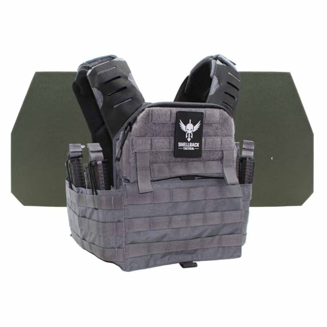 Shellback Tactical Banshee Elite 2.0 Level IV Body Armor Kit with Model L410 Plates Wolf Grey One Size - Shellback Tactical