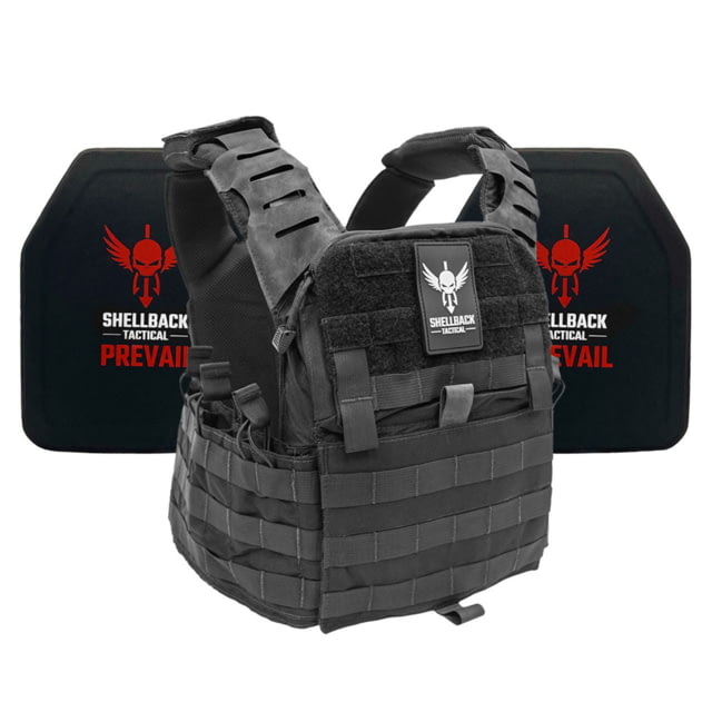 Shellback Tactical Banshee Elite 2.0 Lightweight Level IV Ceramic Plates Armor Kit Black One Size - Shellback Tactical