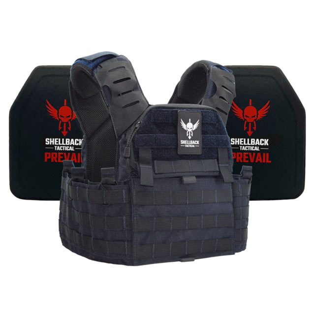 Shellback Tactical Banshee Elite 2.0 Lightweight Level IV Ceramic Plates Armor Kit Navy Blue One Size - Shellback Tactical