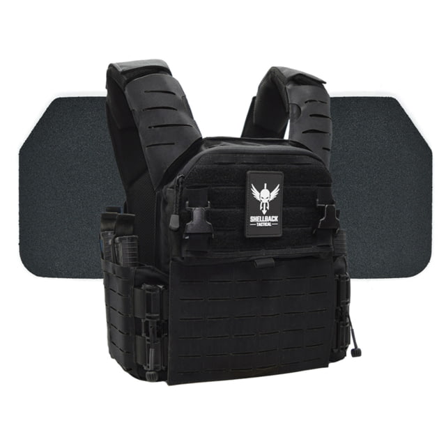 Shellback Tactical Banshee Elite 3.0 Body Armor Kit with Level III+ Model P5mmSAO Armor Plates Black 2X/3X - Shellback Tactical
