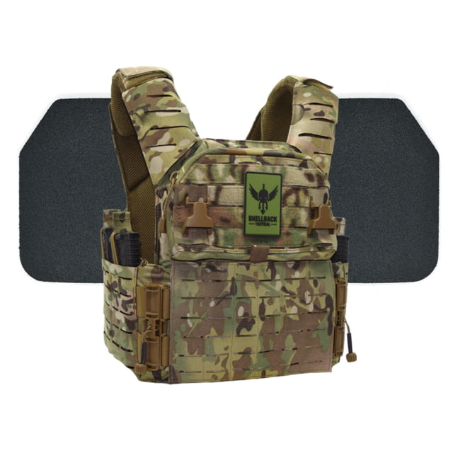Shellback Tactical Banshee Elite 3.0 Body Armor Kit with Level III+ Model P5mmSAO Armor Plates Multicam S/M - Shellback Tactical