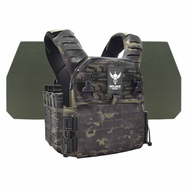 Shellback Tactical Banshee Elite 3.0 Level IV Body Armor Kit with Model L410 Plates Multicam Black S/M - Shellback Tactical