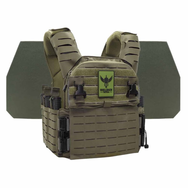 Shellback Tactical Banshee Elite 3.0 Level IV Body Armor Kit with Model L410 Plates Ranger Green L/XL