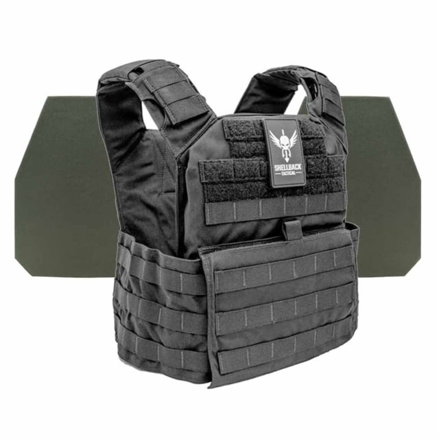 Shellback Tactical Banshee Rifle Level IV Body Armor Kit with Model L410 Plates Black One Size - Shellback Tactical