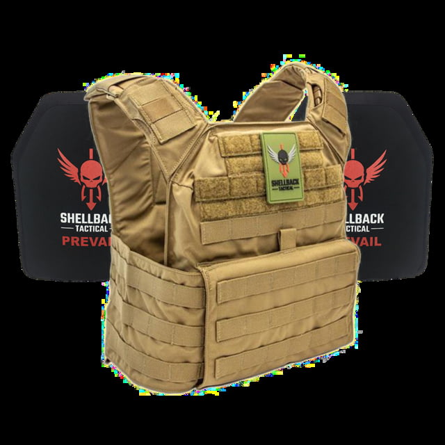 Shellback Tactical Banshee Rifle Lightweight Level III Armor System Coyote One Size - Shellback Tactical