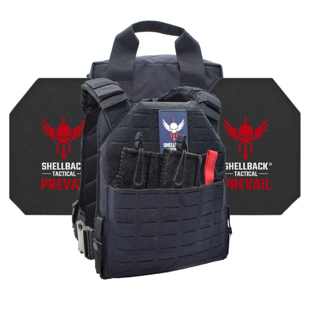 Shellback Tactical Defender 2.0 Active Shooter Armor Kit with Level IV Model 4S17 Armor Plates Navy Blue One Size - Shellback Tactical