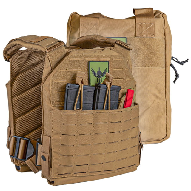 Shellback Tactical Defender 2.0 Active Shooter Kit Plate Carrier and Bag Coyote One Size - Shellback Tactical