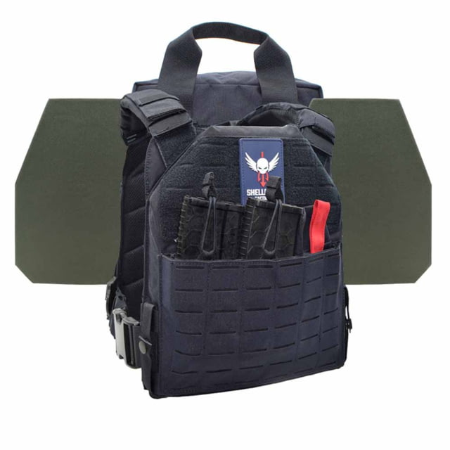 Shellback Tactical Defender 2.0 Level IV Active Shooter Armor Kit with Model L410 Plates Navy Blue One Size - Shellback Tactical