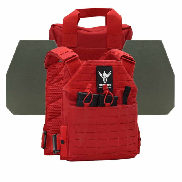 Shellback Tactical Defender 2.0 Level IV Active Shooter Armor Kit with Model L410 Plates Range Red One Size - Shellback Tactical