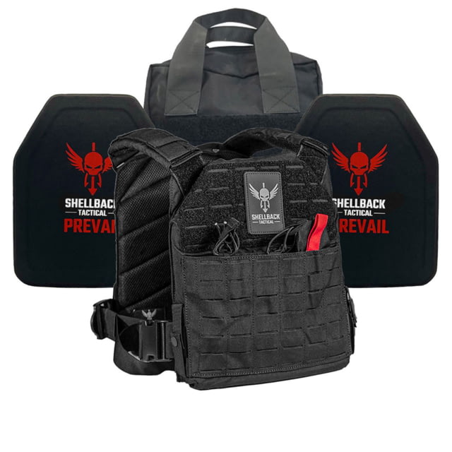 Shellback Tactical Defender 2.0 Lightweight Level IV Ceramic Plates Armor Kit Black One Size