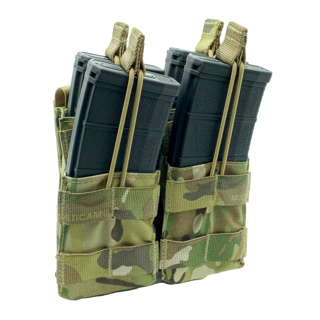 Shellback Tactical Double Stacker Open Top Pouch for Four M4/AR15 Mag Multicam One Size - Shellback Tactical
