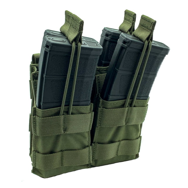 Shellback Tactical Double Stacker Open Top Pouch for Four M4/AR15 Mag Ranger Green One Size - Shellback Tactical