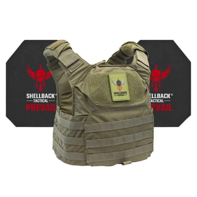 Shellback Tactical Patriot Active Shooter Kit with Level IV Model 4S17 Armor Plates Ranger Green One Size