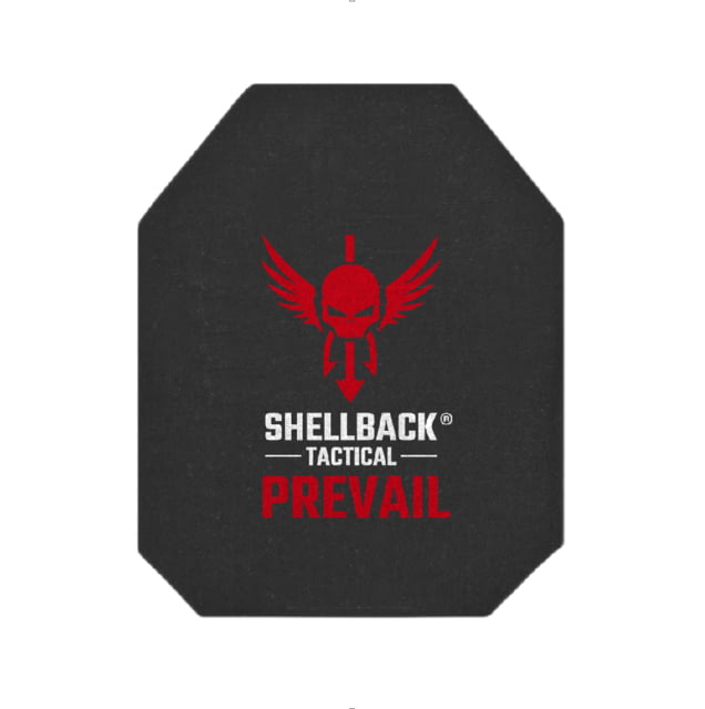 Shellback Tactical Prevail Series 4S17 Level IV Single Curve 10 x 12 Hard Armor Plate Black 10 x 12 - Shellback Tactical
