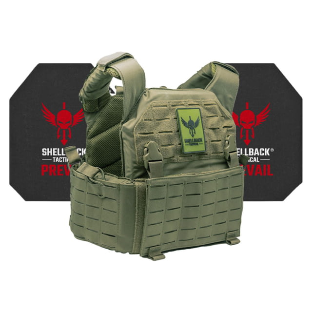 Shellback Tactical Rampage 2.0 Active Shooter Kit with Level IV Model 4S17 Armor Plates Ranger Green One Size
