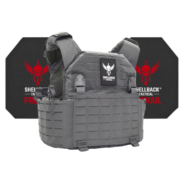 Shellback Tactical Rampage 2.0 Active Shooter Kit with Level IV Model 4S17 Armor Plates Wolf Grey One Size