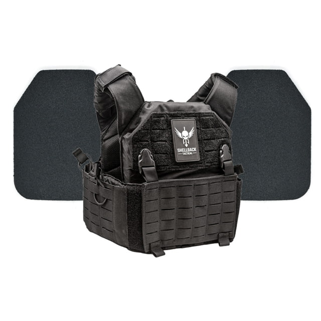 Shellback Tactical Rampage 2.0 Body Armor Kit with Level III+ Model P5mmSAO Plates Black One Size - Shellback Tactical