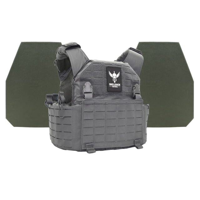 Shellback Tactical Rampage 2.0 Level IV Body Armor Kit with Model L410 Plates Wolf Grey One Size - Shellback Tactical