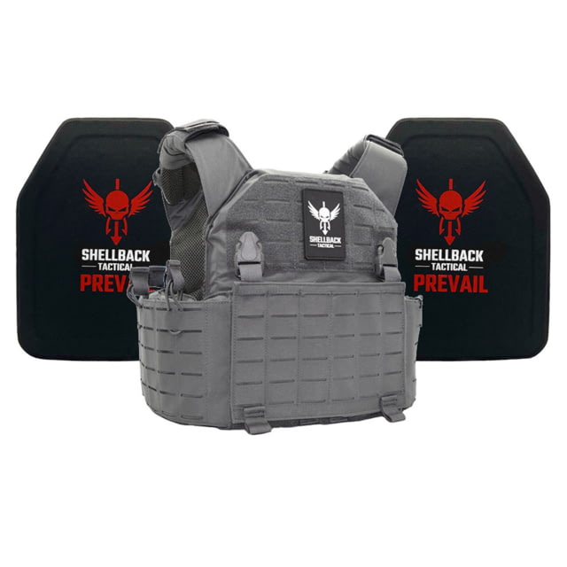 Shellback Tactical Rampage 2.0 Lightweight Level IV Ceramic Plates Armor Kit Wolf Grey One Size - Shellback Tactical