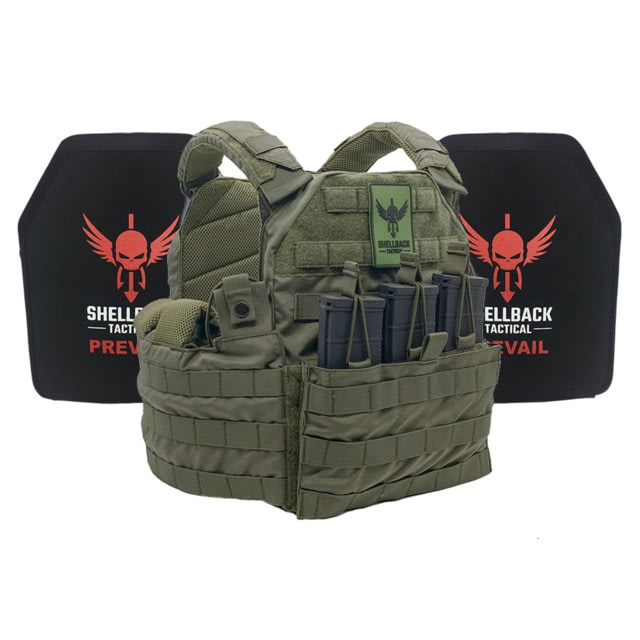 Shellback Tactical SF Lightweight Armor System with Level III+ Plates Ranger Green Small