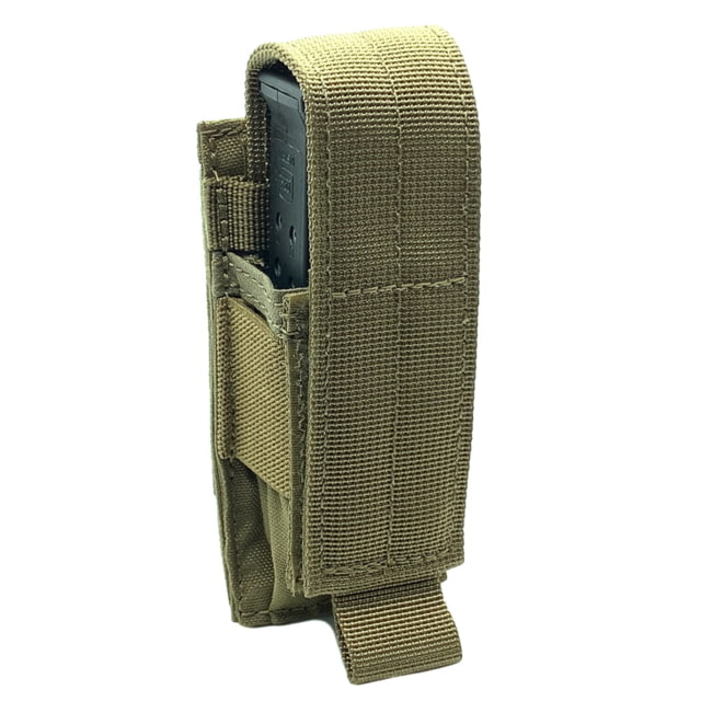 Shellback Tactical Single Pistol Mag Pouch Molle compatible Coyote One Size - Shellback Tactical