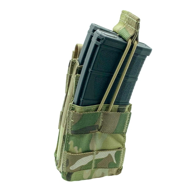 Shellback Tactical Single Stacker Open Top Pouch for Two M4/AR15 Mag Multicam One Size - Shellback Tactical