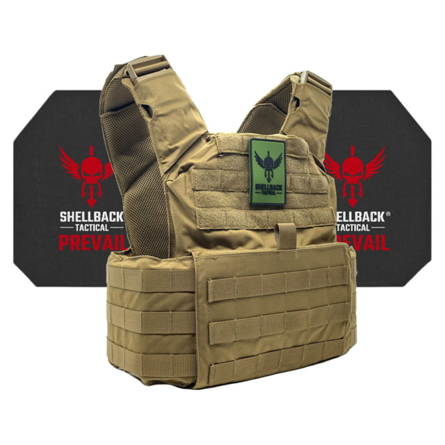 Shellback Tactical Skirmish Active Shooter Kit with Level IV Model 4S17 Armor Plates Coyote One Size - Shellback Tactical