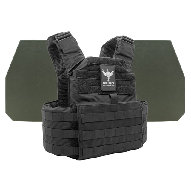 Shellback Tactical Skirmish Level IV Body Armor Kit with Model L410 Plates Black One Size - Shellback Tactical