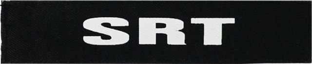 Shellback Tactical SRT ID-Placard Hook Back 1 x 5inch White on Black One Size Fits Most - Shellback Tactical