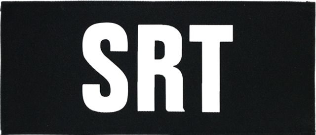 Shellback Tactical SRT ID-Placard Hook Back 2 x 5inch White on Black One Size Fits Most - Shellback Tactical