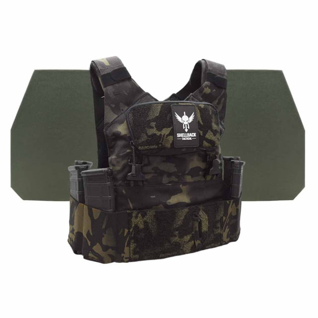 Shellback Tactical Stealth 2.0 Level IV Body Armor Kit with Model L410 Plates Multicam Black One Size - Shellback Tactical