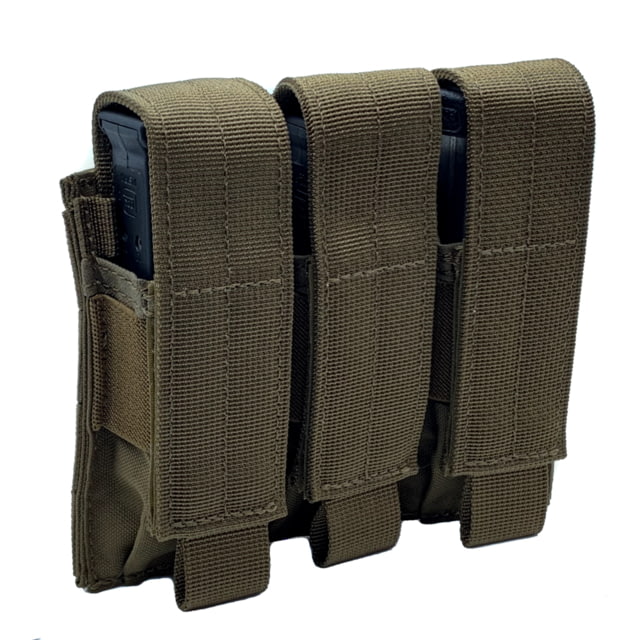 Shellback Tactical Triple Pistol Mag Pouch Molle compatible Coyote One Size - Shellback Tactical